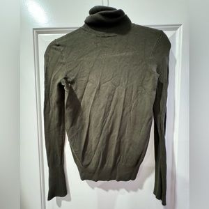 Olive green turtleneck